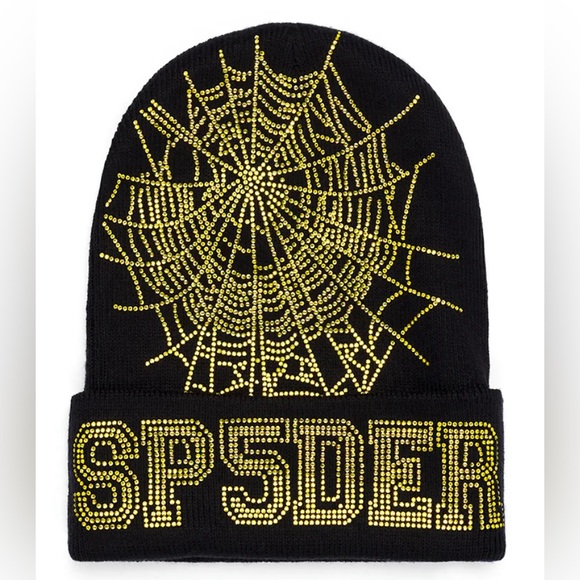 Sp5der Web Rhinestone Beanie - Picture 1 of 3
